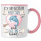 Trendation - Delfine Tasse Geschenk Frauen Ich Bin Bloß Ein Mädchen Das Delfine Liebt Delfine-Liebhaberin Geschenk Spruch Geburtstag (Rosa)