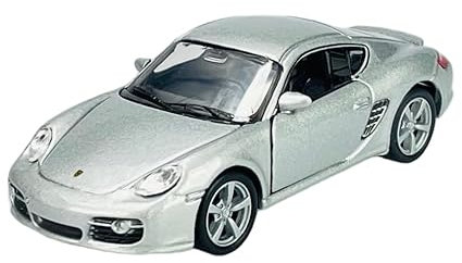 Welly Porsche Cayman S 987C Silber Coupe 2005-2013 ca 1/34-1/39 Metal Modell Auto Die Cast Neu im Kasten