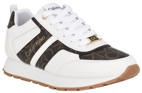 Calvin Klein Damen Carlla Sneaker, Brown Multi 200, 36.5 EU
