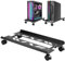 CPU Holder Cart PC Case Stand Regolabile Supporto Universale per CPU con 2 Ruote di Bloccaggio e 2 Ruote Orientabili Carrello Porta Computer per Tower Desktop