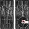 chenqi 2pcs 3.2ft x 6.5ft Foil Fringe Curtain Door Curtains, Metallic Tinsel Curtains Streamers for Birthday Graduation Wedding Engagement Bridal Shower Bachelorette Holiday Party Decoration (Black)