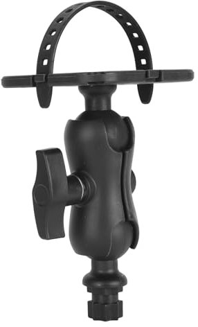 Fish Finder Mount Base, Universal 360° Rotation Ball Mount Fish Finder Bracket, Electronic Adjustable Fish Finder Holder for Marine Boat Kayak Pontoon Canoe Helix