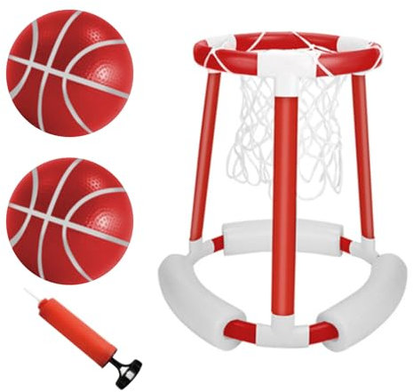 Canasta de baloncesto junto a la piscina, Canasta de baloncesto junto a la piscina | Piscina Juegos al aire libre Canasta de baloncesto,Canasta de baloncesto para piscina al aire libre incluye pelotas