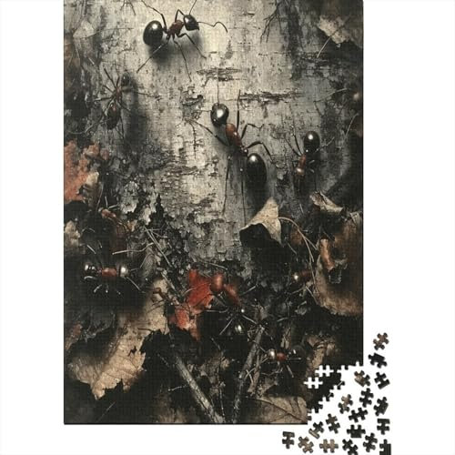 Ameisen 1000 Stück Puzzles Für Erwachsene Teenager Stress Abbauen Familien-Puzzlespiel Mit Poster in 1000-teiliges Puzzle Kinder Lernspiel Spielzeug Geschenk Puzzel 1000pcs (75x50cm)