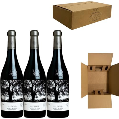 Pago De Los Capellanes - Vino tinto parcela el nogal reserva ribera del duero | Disfrutar con los tuyos | Pack 3 Botellas 75cl