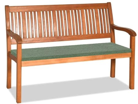 Orumrud 3CM Dicke Bankauflage Bankkissen mit Abnehmbarem Bezug,80x40x3cm rutschfeste Sitzkissen Sitzauflage Bank Sitzpolster Bankpolster Waschbare Stuhlkissen Gartenbank,Achatgrün