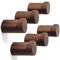 suzmei Wood Wall Hooks 6 Pack,Natural Wooden Coat Hooks Wall Mounted,Door Hooks for Hanging, Bathroom Hooks, Towel Hooks,Handmade Black Walnut Wood Rustic Hat Hooks Heavy Duty Entryway Wall Hangers