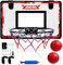 Galerie SV Basketballkorb Indoor Kinder, Mini Basketballkorb Set für Kinder Zimmer Basketball Set mit 2 Basketball, Sport Spielzeug Basketball Korb Set Indoor 40x30cm Basketballbrett Wandmontage