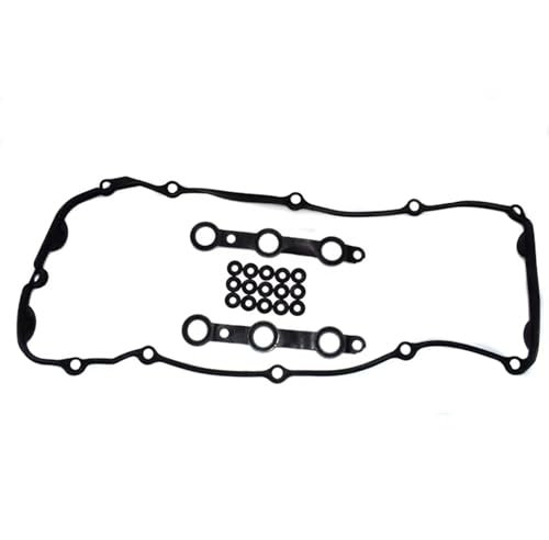 WSBOJXTH Zylinderkopfhaube Dichtung Kompatibel Mit M52 M54 Für 3er E46 1999–2004 2005 2006 Automotor Zylinderkopfschraube Dichtung Ventildeckeldichtung 11121437395 11129070990 11120030496