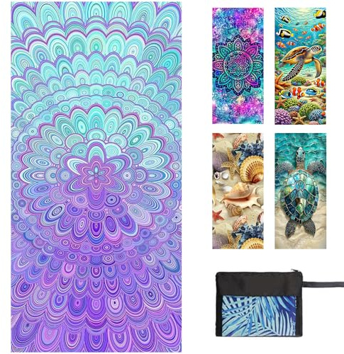 JAODFK Strandtuch Mikrofaser Beach Towel Badetuch Sandfrei XXL Mandarin Schnelltrocknend Strandhandtuch Damen Groß Strandtücher Sommer Zubehör Handtuch Strand Mädchen Geschenke für Damen 180 * 80