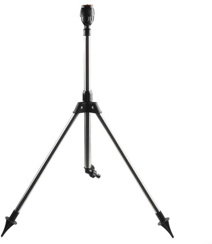 Aspersor giratorio automático con trípode Boquilla de riego de 360 grados Sistema de riego de jardín de altura ajustable