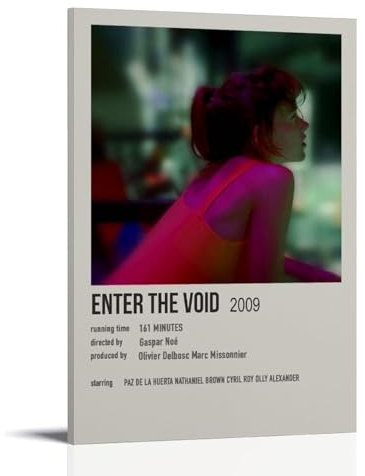 HBCRTPN Poster Enter The Void, ästhetisches Cover-Poster, Design Gemälde für Wohnzimmer, Schlafzimmer, 30 x 45 cm, Rahmenstil