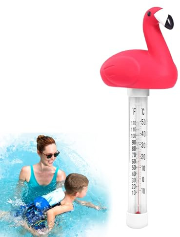 Thermomètre Flottant pour Piscine | Thermomètre pour Spa - Capteur Grand Écran Lecture Facile pour Aquariums Intérieur Extérieur