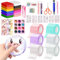 Nano Tape Bubbles Set, 70 Stück Nano Klebeband, Blowing Bubble Tape, DIY Nano Doppelseitiges Klebeband, Transparentes Nanoband, Multipurpose Nano Tape Bubble Craft Kit für Kinder Mädchen Jungen
