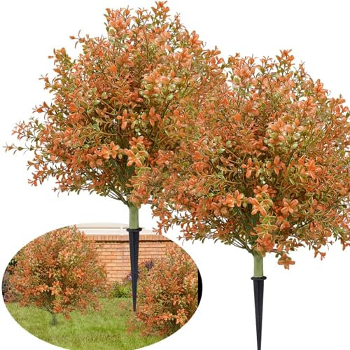 Árbol topiario artificial de boj con picos para decoración elegante del hogar y el jardín