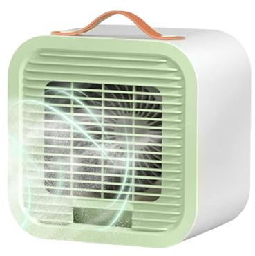 Air Conditioning Fan - Portable Desk Cooler, Battery Operated Fan, Air Conditioning Fan with 3 Speeds for Indoor Outdoor Use, Bedroom, Car, Camping