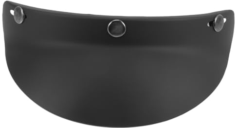 Kichvoe Vintage Helm Visier Schwarz aus Pc, Abnehmbar für Motorradhelm | Sonnenschutz, Leicht zu Montieren und Entfernen, für Motorräder und Outdoor Bergsteigen Zufällige Farbe