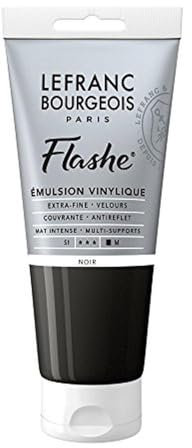 Lefranc Bourgeois Flashe Colori acrilici, Nero, 80ML, 80 unità
