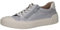 CAPRICE Damen Sneaker flach aus Leder mit Reißverschluss, Blau (Lt.Blue Comb), 37 EU