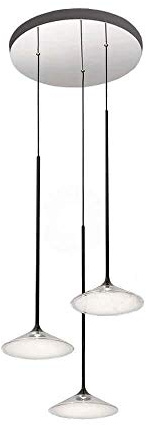 Artemide Orsa Cluster 3 Lampe, Schwarz/Transparent
