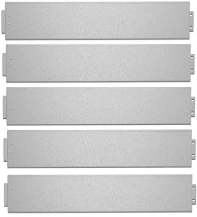 UISEBRT 50x Rasenkante Verzinkt 100x15cm Metall Beetumrandung Mähkante Palisade 50m (Länge 50m - Höhe 15cm)