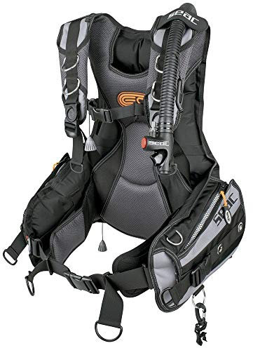 SEAC EQ-PRO Taucherjacke, GAV mit optimaler Passform, Frame to Back-System, 5 Größen Unisex Erwachsene, schwarz/grau, M