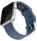 Archer Watch Straps - Correas de Reloj de Tela para Apple Watch (Azul Denim Clásico, Plata, 44/45/46/49mm)