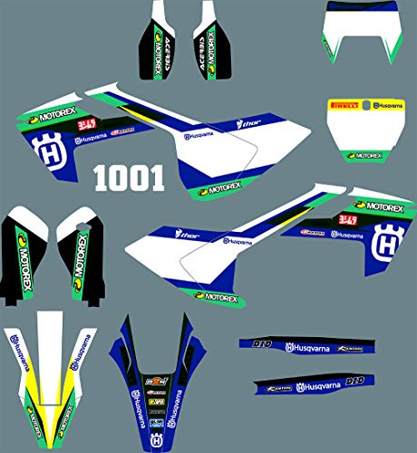 DST1001 Adesivi Adesivi Personalizzati Grafica per Husqvarna Husqvarna FE TE TX 2019 & FC TC FS 2016 2018