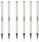 Tintenroller-Mine 4,37''，Roller Ball Fine Point 0,5 mm, German Ink Refill Packung mit austauschbaren Kugelschreiber Refills Medium Point(6er Pack) (schwarz)