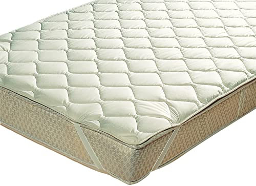 Erwin Müller Matratzenauflage Bautzen kochfest Baumwolle natur Größe 180x200 cm