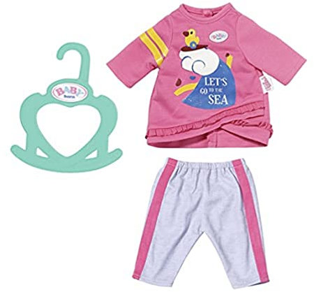 BABY born Little Freizeit Outfit für Puppen mit Shirt und Hose geeignet für 36 cm Puppen, 831892 Zapf Creation