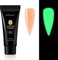 Poly Nagel Gel,Leuchtend Nagel Gel Nagelgel Anself Builder Nagelverlängerung Luminous Gel Nail Gel Nachts Funkeln Style Gel Nagel Verlängerung für Techniker Starter DIY Salon Kunst Nägel,15ML J