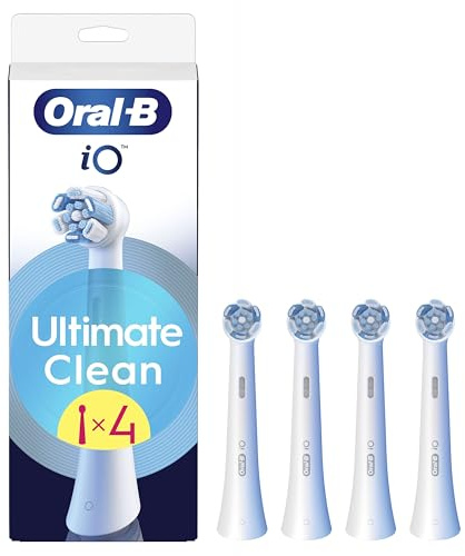Oral-B Ultimate Clean Ersatzbürsten, Weiß, gründliche Reinigung, Entfernung von Zahnbelag, runde Bürste für elektrische Zahnbürsten, Oral B iO