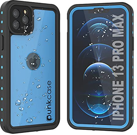 Punkcase für iPhone 13 Pro Max wasserdichte Hülle [StudStarSerie] [Slim Fit] [IP68 zertifiziert] [Stoßfest] [schmutzdicht] [schneefest] 360 Grad Ganzkörper Rüstung Abdeckung für iPhone 13 Pro Max