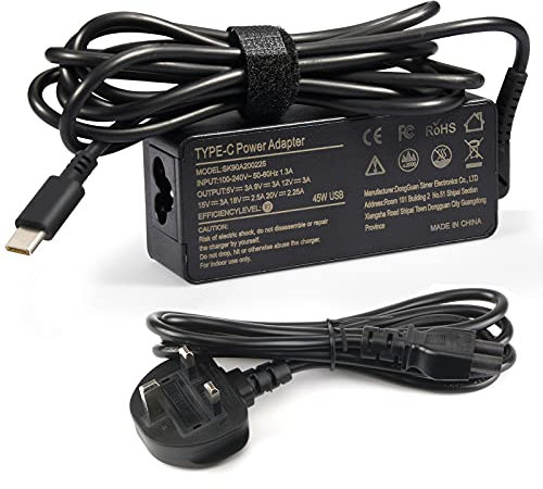 45W Type C USB C Chromebook Charger Laptop Adapter for HP Chromebook, Dell Chromebook, Lenovo Chromebook, Acer Chromebook, Asus Chromebook 14, Samsung Chromebook, Google Type C Power Adapter