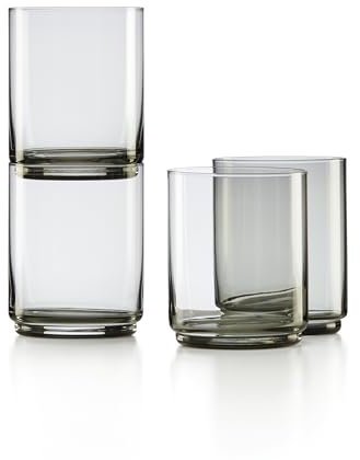 Lenox 894273 Tuscany Classics - Bicchieri alti, 4 pezzi, colore: Nero