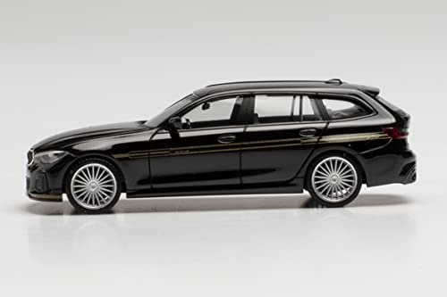 herpa 420983 BMW Alpina B3 Touring, brillantschwarzModell Auto, Miniaturmodelle, Kleinmodell, Sammlerstück, Detailgetreu, Mehrfarbig