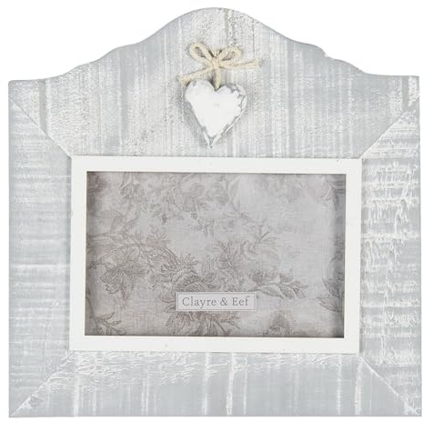 Clayre & Eef Bilderrahmen grau 22x2x21 cm / 15x10 cm 2F0814