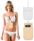 Reise-BH-Geldbörse für Damen, versteckter BH, Geldbörse, Taschendiebschutz, unter der Kleidung, Geldgürtel, Geheimnis, für Reisepass, Geld, Wertsachen, 2 Stück, Hautfarben, Weiß, 4 x 5.4 Inch, /