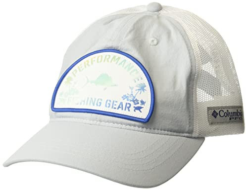 Columbia Damen PFG Pferdeschwanz-Patch mit Schnappverschluss Cap, Cirrus Grey/Fish Friends, One Size