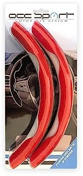 OCC MOTOR SPORT Lenkradabdeckung 2 Stück - Lenkradhülle Auto Rot
