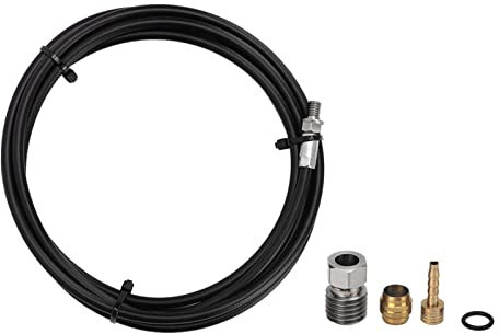 Alomejor Fahrradbremsschlauch-Kit, 2 M Hydraulischer Scheibenbremsschlauch mit Verbindungseinsatz für Magura MT2 MT4 Race DIY-Reparaturmodifikation