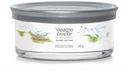 YANKEE CANDLE Signature Multi WICK TUMBLER CLEAN COTTON