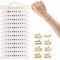 JGA Armbänder Frauen, 1 Braut und 11 Team Braut Armbänder mit 16 Team Bride Tattoo,Einstellbar Alphabet Perlen Team Bride Armbänder für Junggesellenabschied Frauen Hochzeit Dekoration (Schwarz)