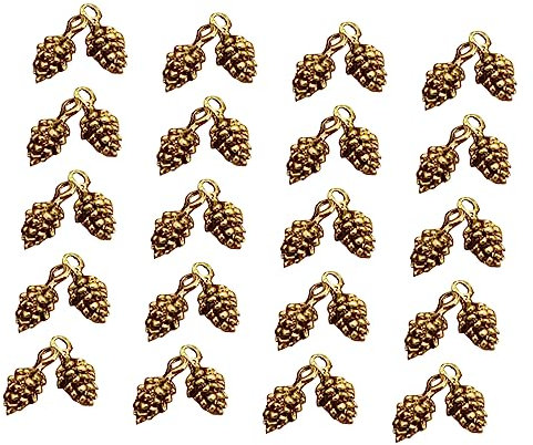 VILLCASE 50 Stück Dekor Tannenzapfen-anhänger Schlüsselanhänger-zubehör Tannenzapfen Zum Basteln Weihnachten Tannenzapfen Ornamente Anhänger Natur Nüsse Charme Fräulein Spielereien Mädchen