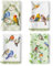 Arquiel Küchentücher Baumwolle 4 Stück, Geschirrtücher 100% Baumwolle Frühlingsvögel Küchenhandtuch Set Multi-Purpose Hochwertige Küche Trockentuch Bar Handtücher 48 x 70CM