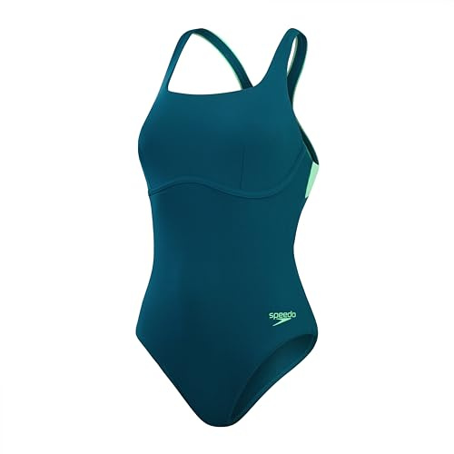 Speedo Women's Flex Band Swimsuit with Integrated Swim Bra | Swim Fitness | Training Swimwear (Pack of 1)