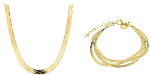Liebeskind Halskette LJ-0885-N-45 IP Gold & aus Edelstahl (Gold)