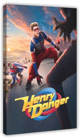 AAVEDA TV Henry Danger 1 Leinwand-Poster, Schlafzimmer-Dekor, Sportlandschaft, Büro, Raumdekoration, Geschenk, Rahmen-Stil, 50 x 75 cm