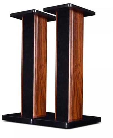 Supporti per Altoparlanti Supporto per Altoparlanti da Pavimento da 15 A 90 Cm può Contenere Altoparlanti Satellitari E Altoparlanti da Scaffale E può Essere Riempito con Sabbia (Color : Brown, S :